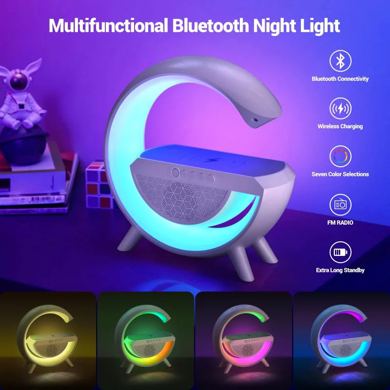 BT-2301 Smart 3-in-1 Charging Station with Bluetooth Speaker & RGB Mood Light